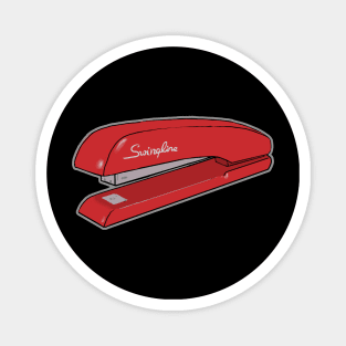 red stapler from an office space Magnet